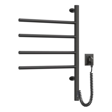 Elektryczna obrotowa suszarka do ręczników z termostatem ARABESQUE 150W/230V 64,6 cm IP44 czarny