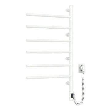 Elektryczna obrotowa suszarka do ręczników z termostatem ARABESQUE 196W/230V 81,8 cm IP44 biały