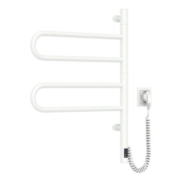 Elektryczna obrotowa suszarka do ręczników z termostatem FOUETTE 128W/230V 64,6 cm IP44 biały