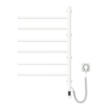 Elektryczna obrotowa suszarka na ręczniki z termostatem ARABESQUE 105W 80x49 cm biała