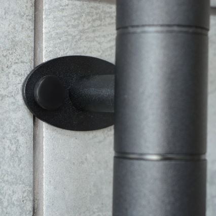 Elektryczna obrotowa suszarka na ręczniki z termostatem FOUETTE 60W 65x49 cm czarna