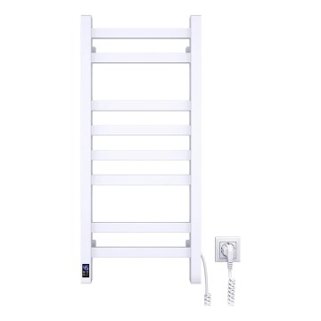 Elektryczna suszarka do ręczników z termostatem AVANGARD, 105 W, 80 × 36 cm, biała, prawa