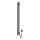 Elektryczna suszarka do ręczników z termostatem SILOUETTE 106W 150x9 cm  czarna prawostronna
