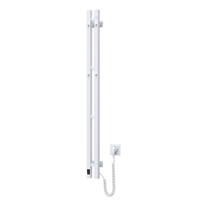Elektryczna suszarka do ręczników z termostatem SILOUETTE 187W/230V 120,6 cm IP44 biały prawy kanciasty