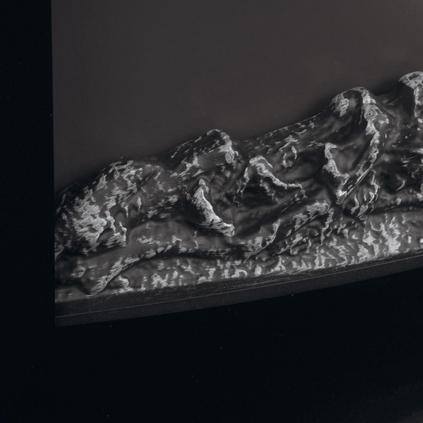 Elektryczny kominek LED z funkcją ogrzewania LED/2000W/230V + pilot zdalnego sterowania