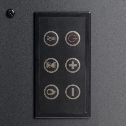 Elektryczny kominek LED z funkcją ogrzewania LED/2000W/230V + pilot zdalnego sterowania