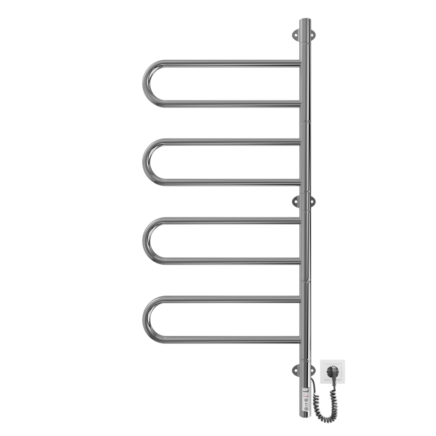 Elektryczna obrotowa suszarka do ręczników TRISTAR 105W/230V 102,5x44,5cm IP44 stal nierdzewna/polerowany chrom