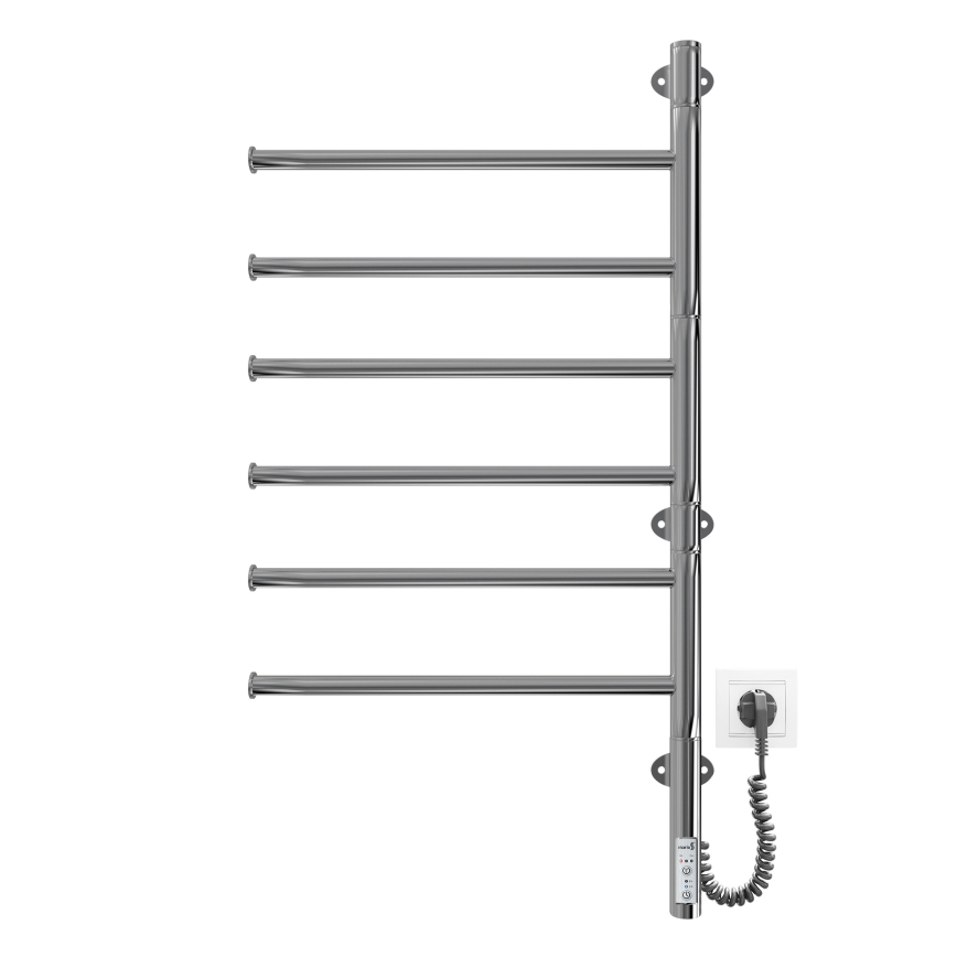 Elektryczna obrotowa suszarka do ręczników VEER 80W/230V 82,5x44,5 cm stal nierdzewna/chrom polerowany