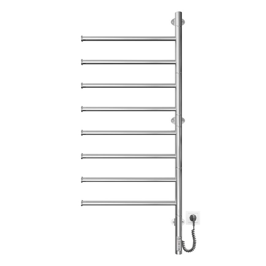 Elektryczna obrotowa suszarka na ręczniki VEER 95W/230V 102,5x44,5 cm stal nierdzewna/błyszczący chrom