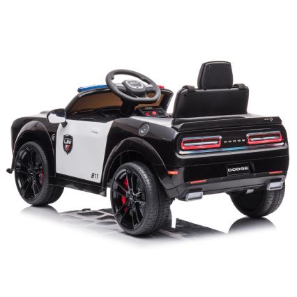 Elektryczny samochód Dodge Challenger Policja 50W/4500 mAh czarny/biały