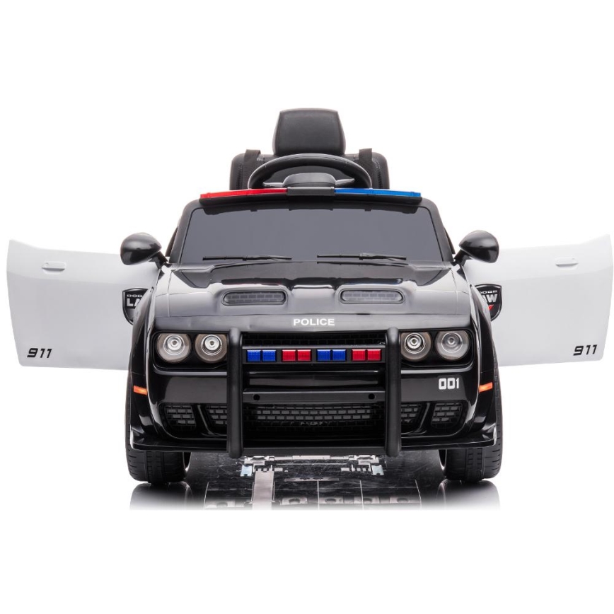 Elektryczny samochód Dodge Challenger Policja 50W/4500 mAh czarny/biały