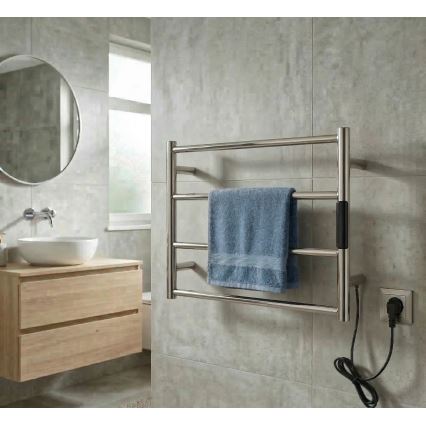 Elektryczny suszacz do ręczników 56x37 cm 63W stal nierdzewna
