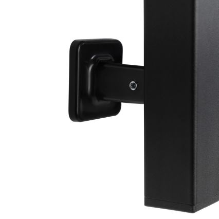 Elektryczny suszacz do ręczników z termostatem FORTIS 155W 80x48 cm czarny, prawy