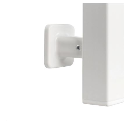 Elektryczny suszacz do ręczników z termostatem SILOUETTE 70 W 120 x 9 cm biały prawy