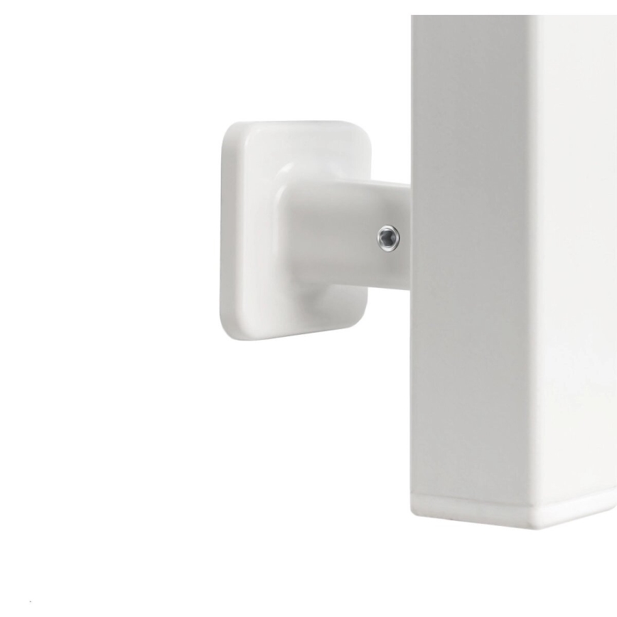 Elektryczny suszacz do ręczników z termostatem SILOUETTE 70 W 120 x 9 cm biały prawy