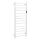 Elektryczny suszacz na ręczniki 45x132 cm 180 W stal nierdzewna/biały