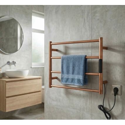 Elektryczny suszacz na ręczniki 56x37 63W stal nierdzewna/miedziana