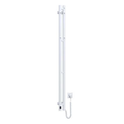 Elektryczny suszacz na ręczniki z termostatem SILOUETTE 106W 150x9cm biały prawy