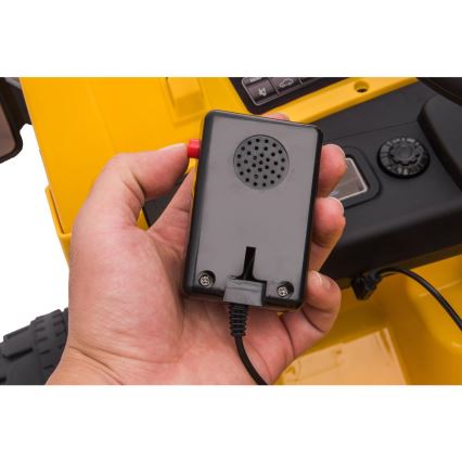 Elektryczny samochód na akumulator Ładowarka CAT 60W/4500 mAh żółto-czarny