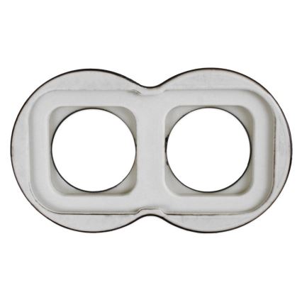 Elhard - Ceramiczna podwójna ramka retro, czarna