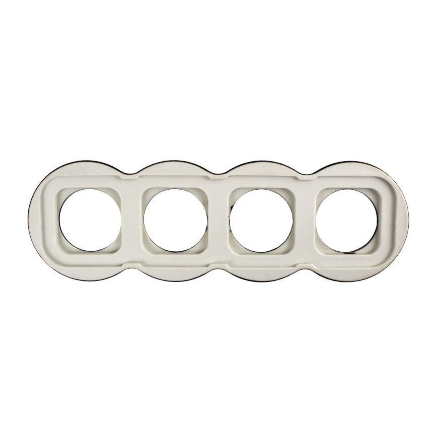 Elhard - Ceramiczna retro ramka na 4 zdjęcia, czarna