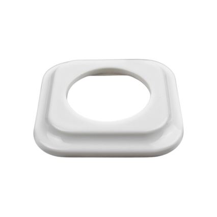 Elhard - Ceramiczna retro ramka, prosta, biała