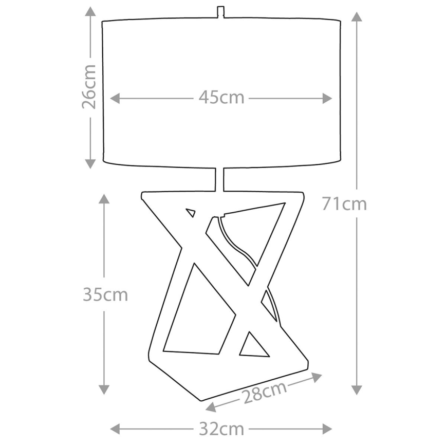 Elstead - Lampa stołowa AEGEUS 1xE27/60W/230V