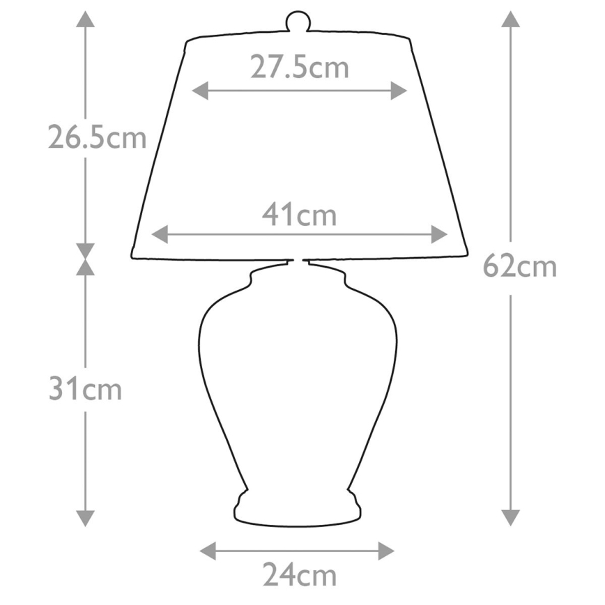 Elstead - Lampa stołowa ARUM LILY 1xE27/60W/230V