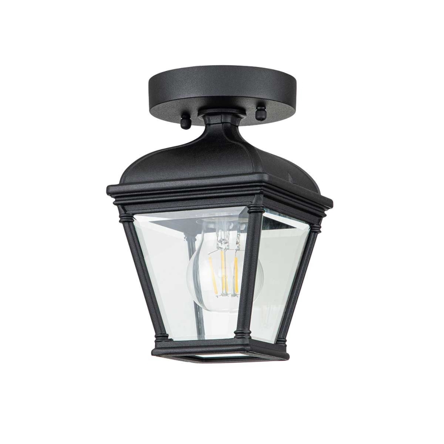 Elstead - Zewnętrzna oprawa sufitowa BAYVIEW 1xE27/60W/230V IP44 czarna