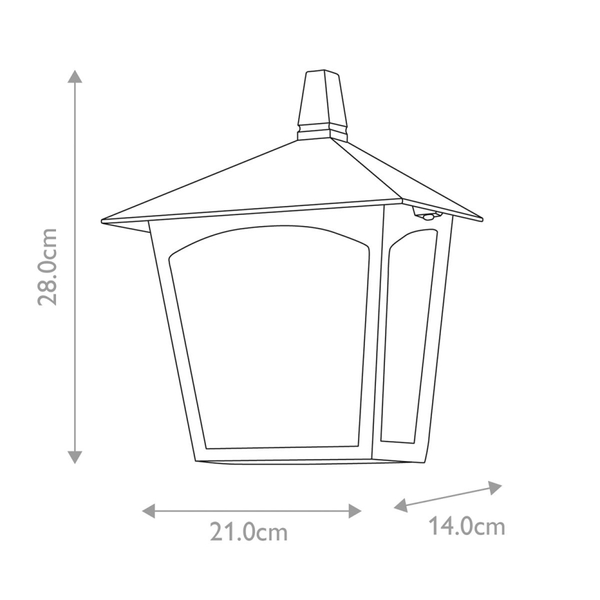 Elstead - Zewnętrzna lampa ścienna YORK 1xE27/100W/230V IP23