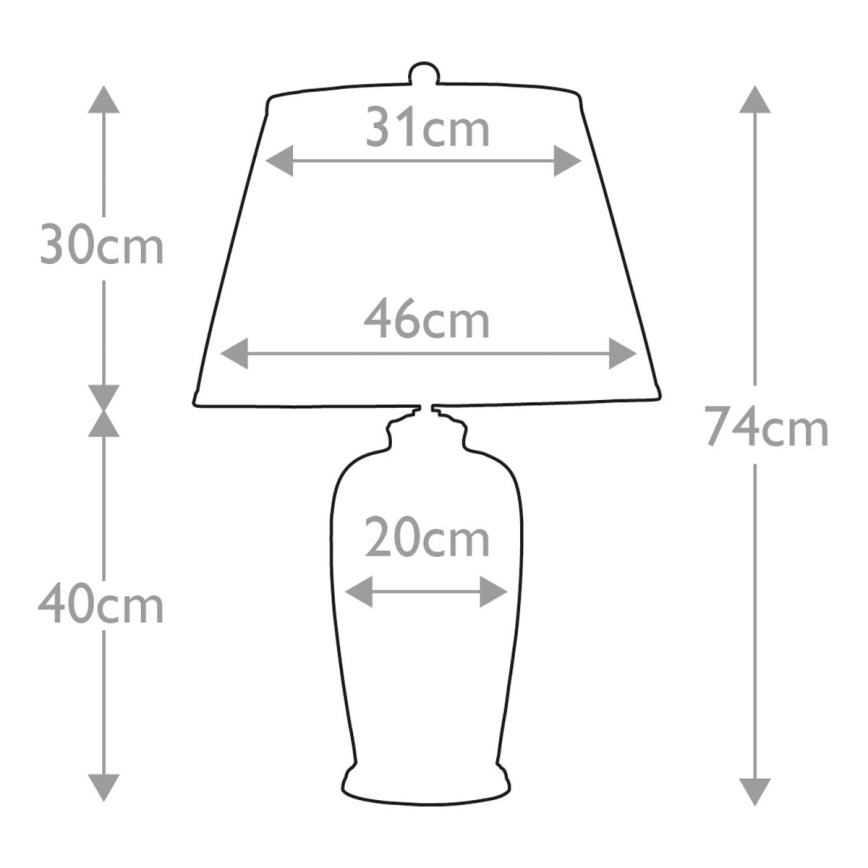 Elstead - Lampa stołowa BLACK BIRDS 1xE27/60W/230V