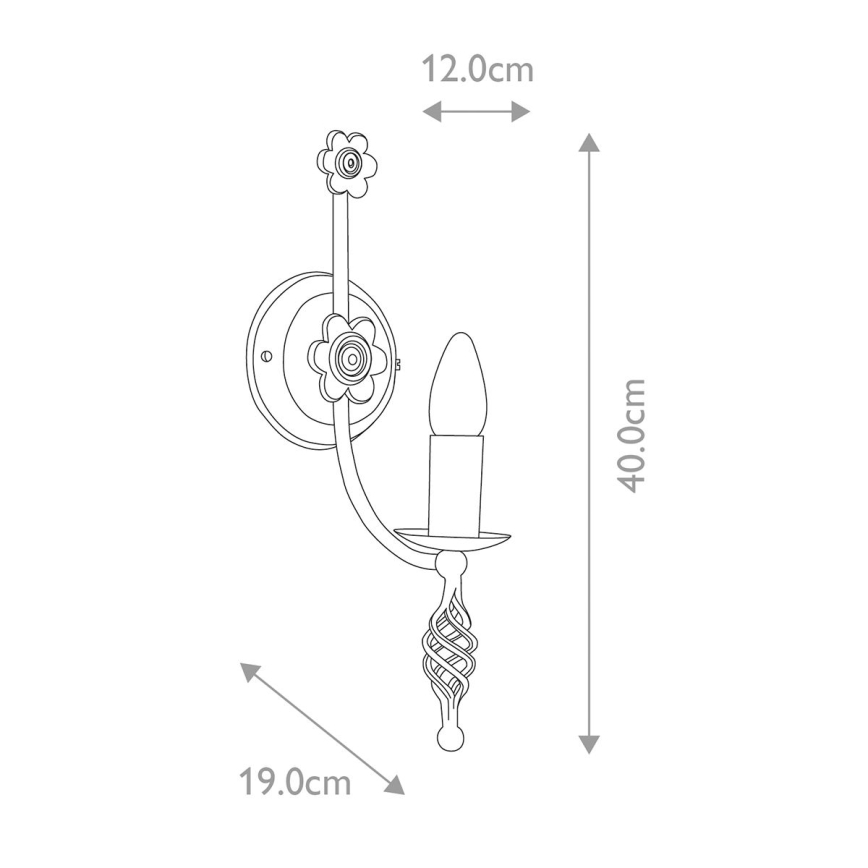 Elstead - Kinkiet BELFRY 1xE14/60W/230V