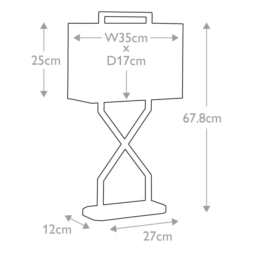 Elstead - Lampa stołowa CROSS 1xE27/60W/230V złota/niebieska