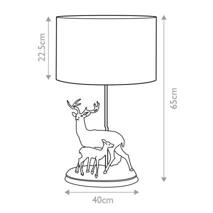 Elstead - Lampa stołowa AMELIA 1xE27/40W/230V brąz