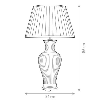 Elstead - Lampa stołowa DALIAN 1xE27/60W/230V