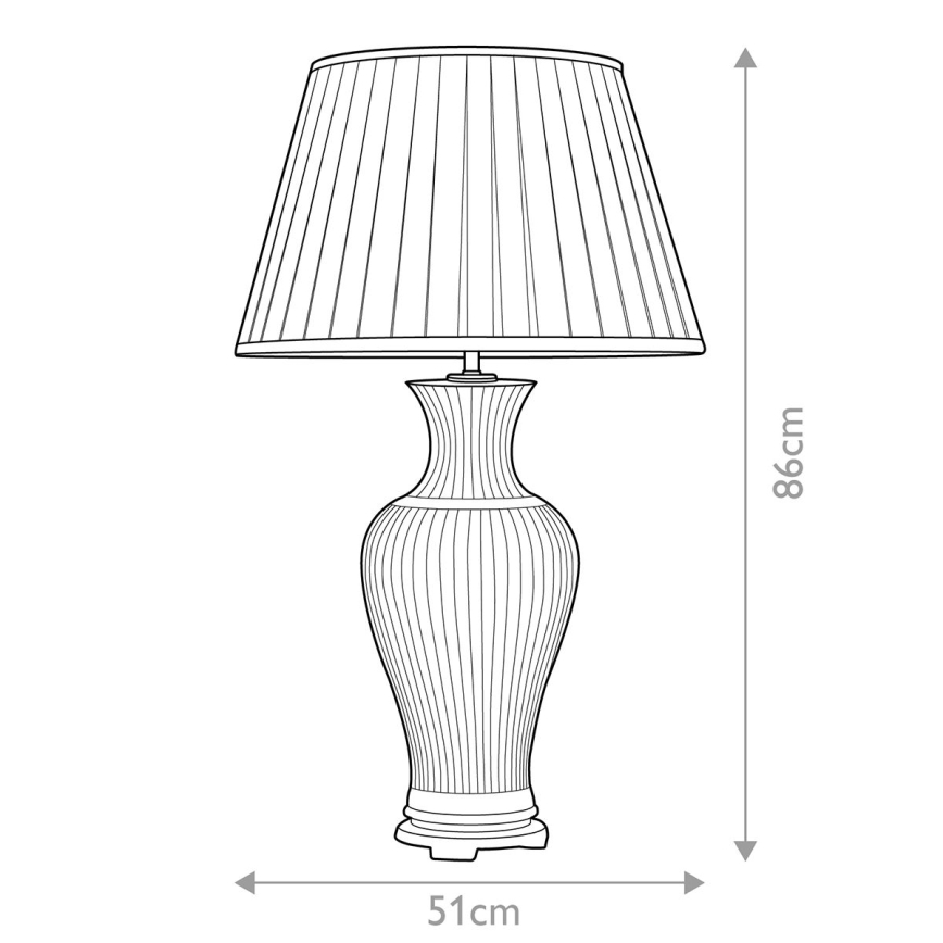 Elstead - Lampa stołowa DALIAN 1xE27/60W/230V