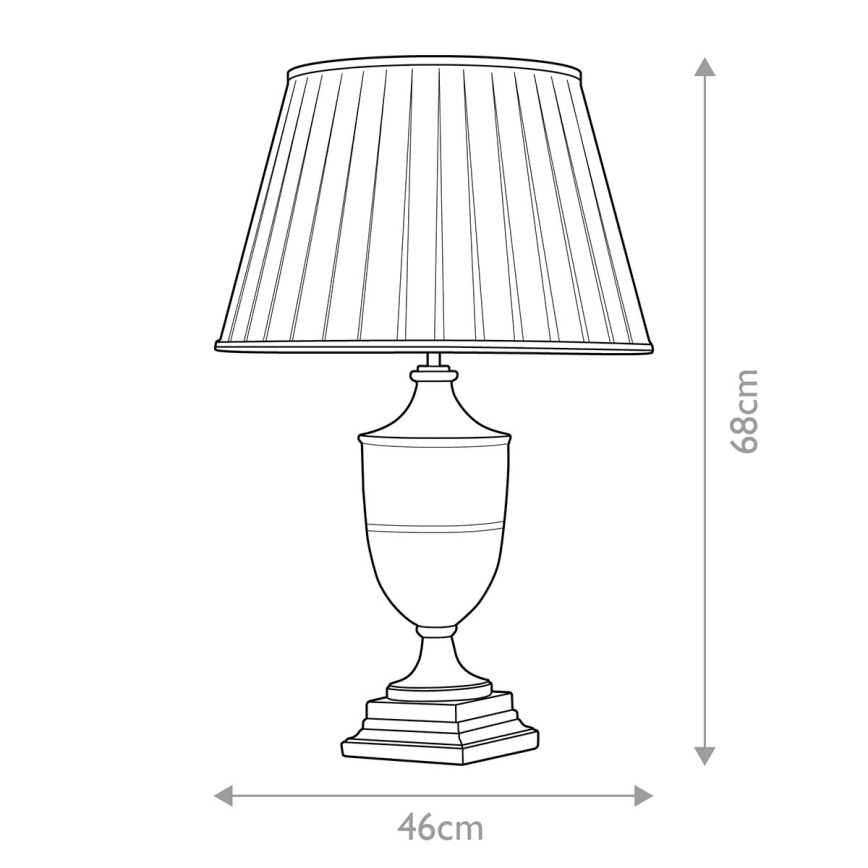 Elstead - Lampa stołowa NARBONNE 1xE27/60W/230V