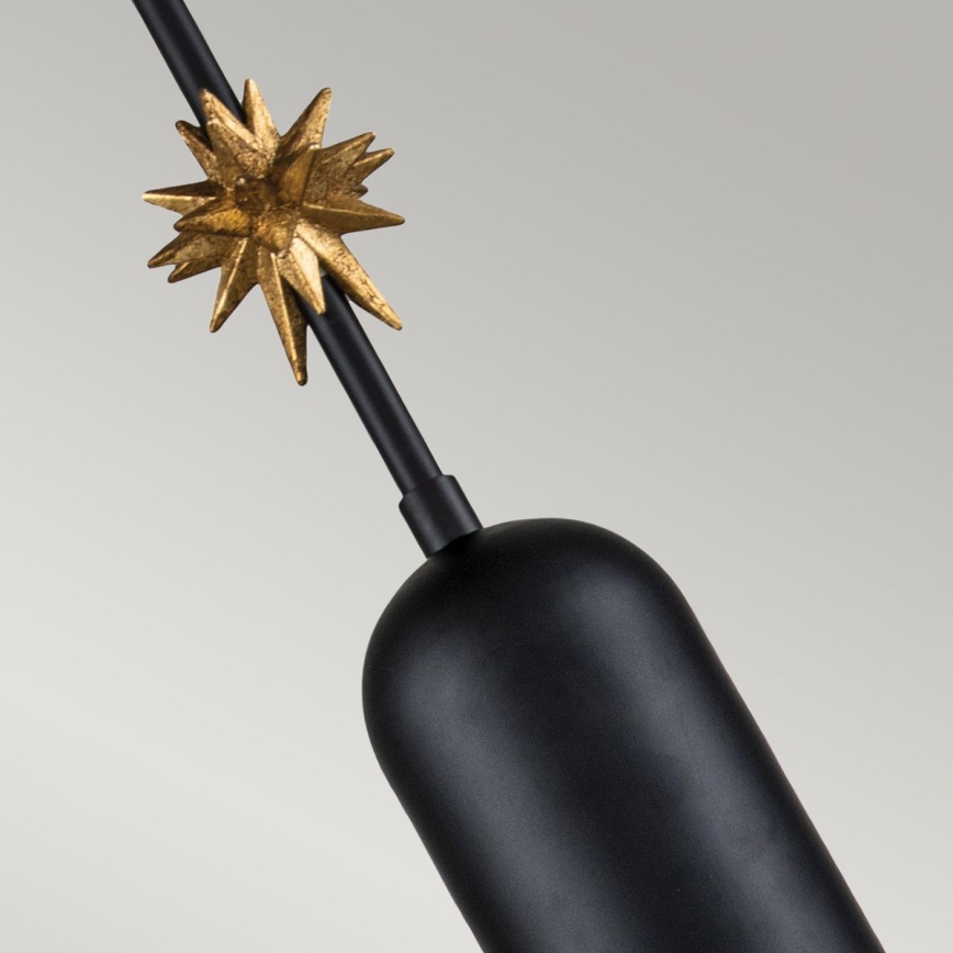 Elstead - Żyrandol na lince ETOILE 1xE27/60W/230V śr. 17,8 cm czarny
