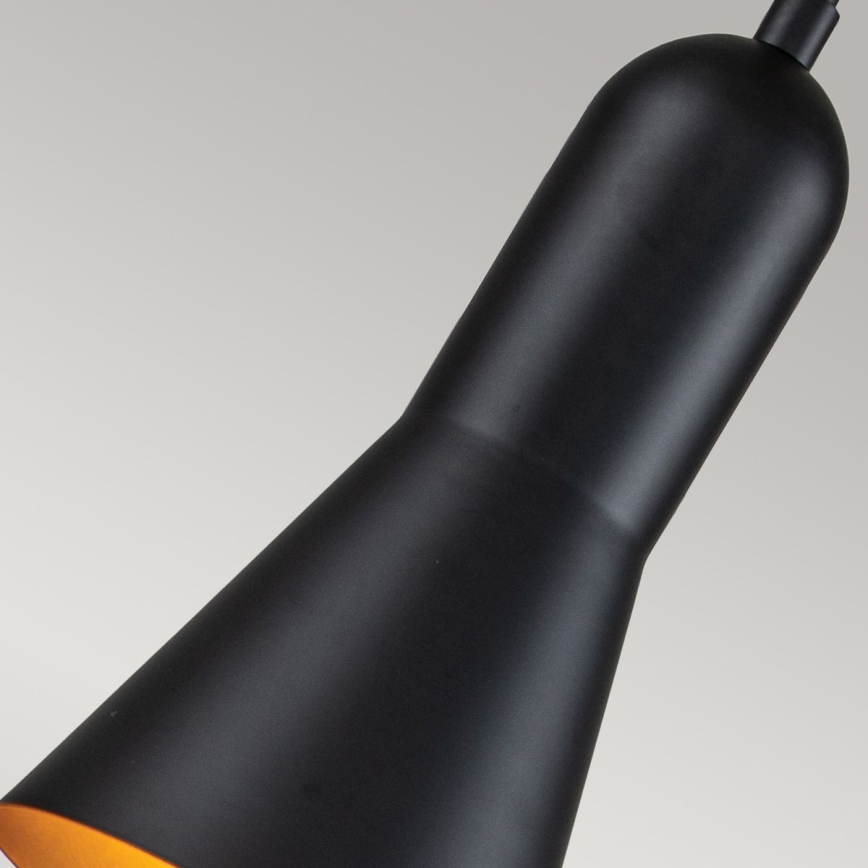 Elstead - Żyrandol na lince ETOILE 1xE27/60W/230V śr. 13,3 cm czarny