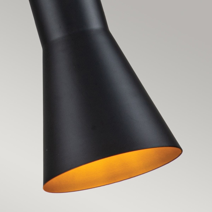 Elstead - Żyrandol na lince ETOILE 1xE27/60W/230V śr. 13,3 cm czarny