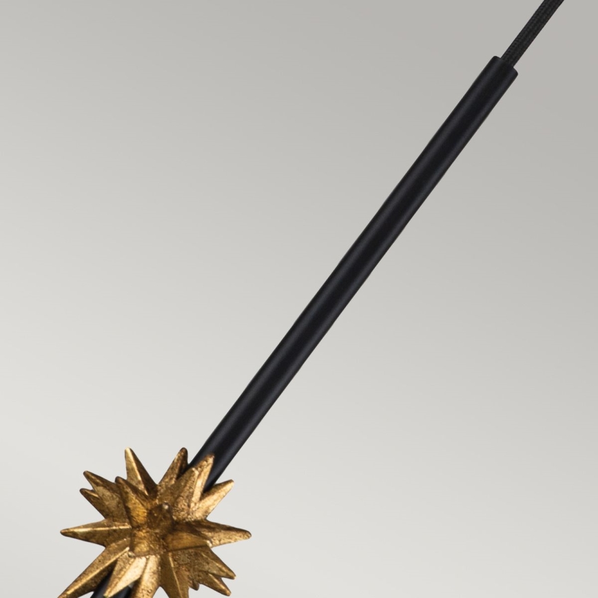 Elstead - Żyrandol na lince ETOILE 1xE27/60W/230V śr. 13,3 cm czarny