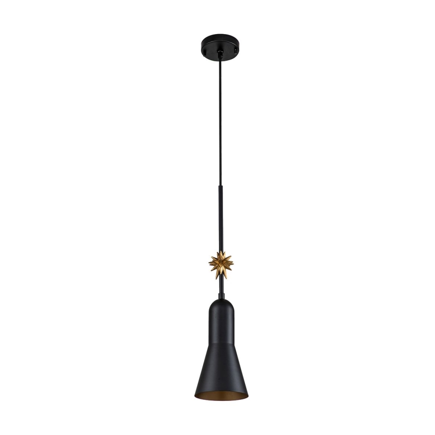 Elstead - Żyrandol na lince ETOILE 1xE27/60W/230V śr. 13,3 cm czarny