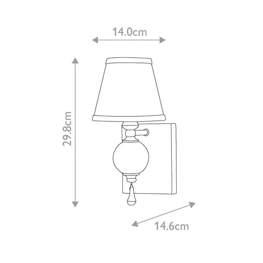 Elstead FE-ARGENTO1 - Kinkiet ARGENTO 1xE14/60W/230V