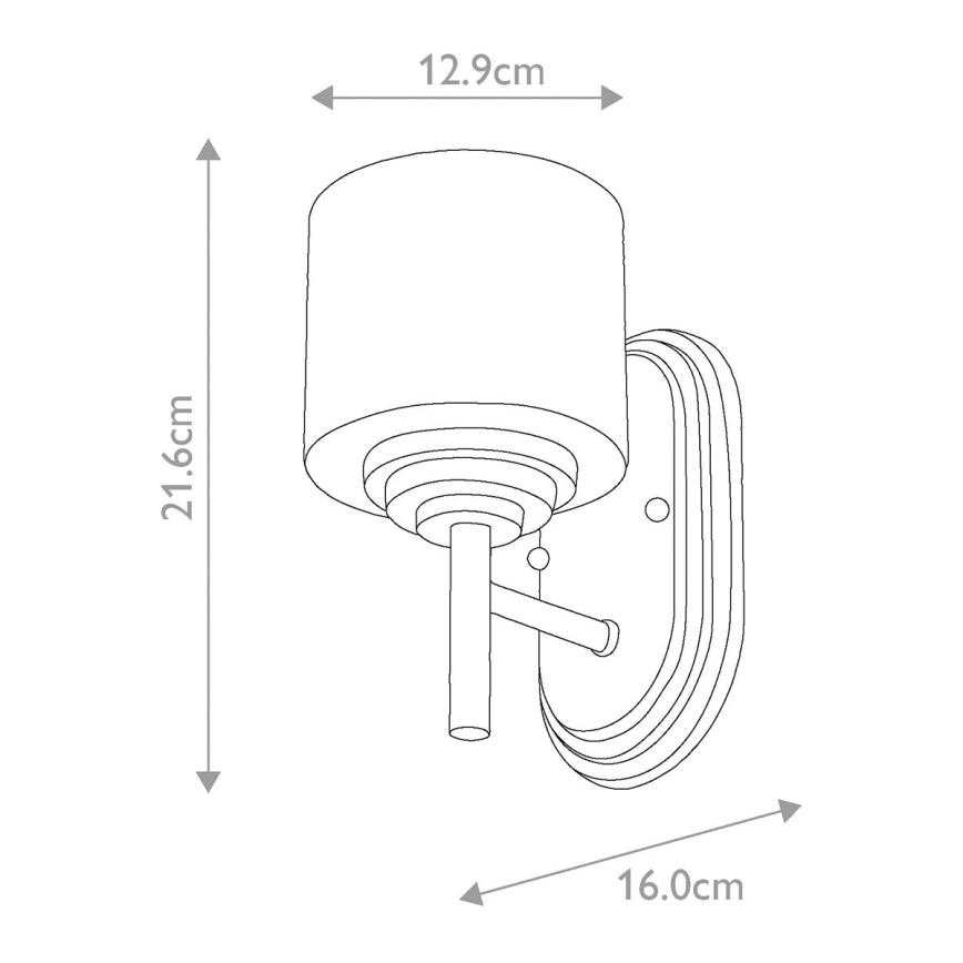 Elstead FE-MALIBU1-BATH - LED Kinkiet łazienkowy MALIBU 1xG9/3W/230V IP44