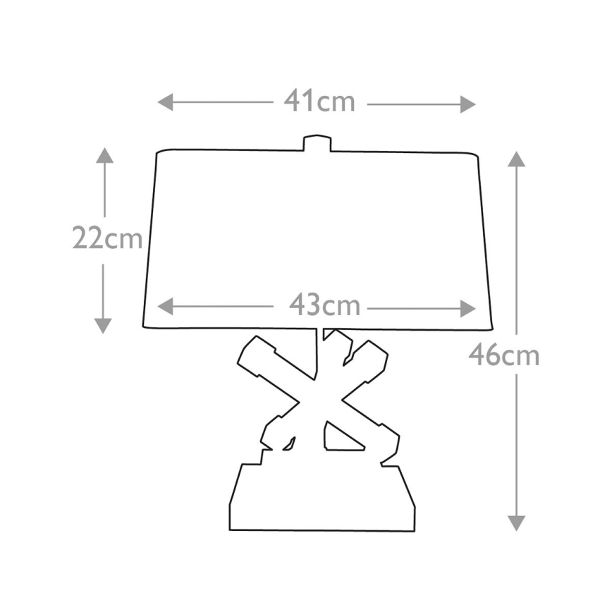 Elstead - Lampa stołowa JACKSON SQUARE 1xE27/60W/230V