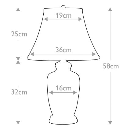 Elstead - Lampa stołowa GOLDTHISTLE 1xE27/60W/230V