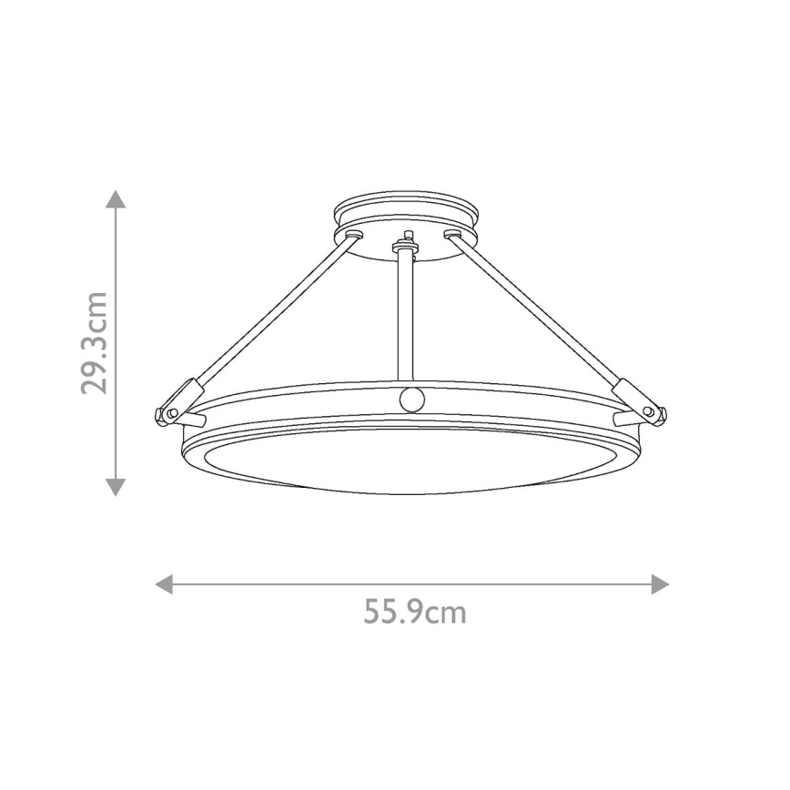 Elstead HK-COLLIER-SF-M - Surface-mounted żyrandol COLLIER 4xE14/60W/230V