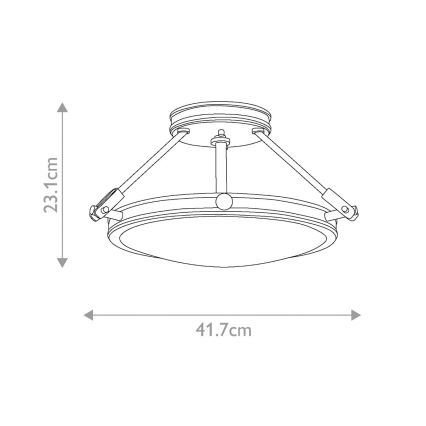Elstead HK-COLLIER-SF-S - Surface-mounted żyrandol COLLIER 3xE14/60W/230V