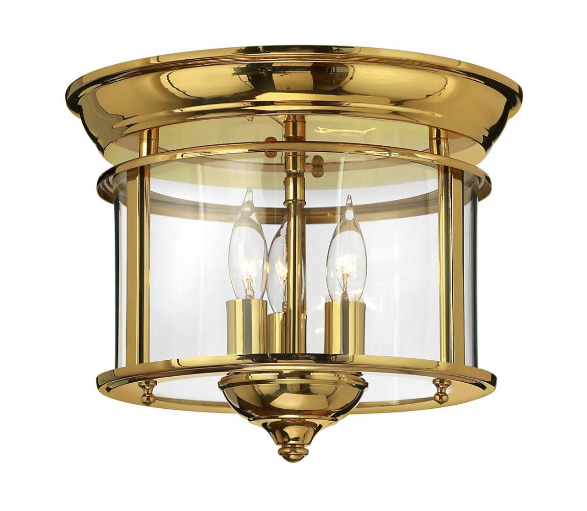 Elstead HK-GENTRY-F-PB - Plafon GENTRY 3xE14/40W/230V gold