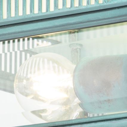 Elstead - Zewnętrzna oprawa sufitowa HOLBORN 2xE27/60W/230V IP44 turkusowa